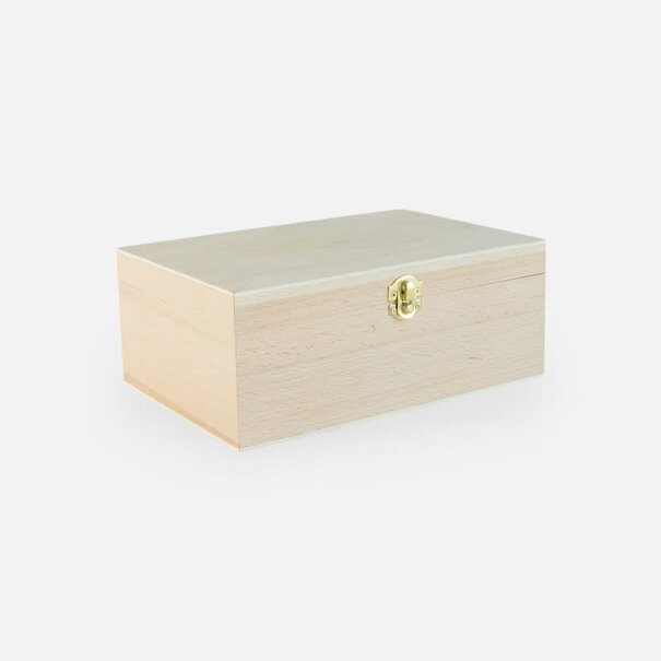 Houten bewaarkist rechthoek