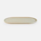 Ovalen dienblad hout - large