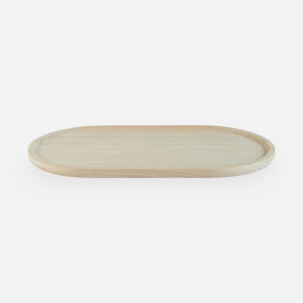 Ovalen dienblad hout - large