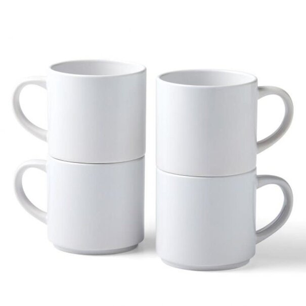 Cricut | Cricut Ceramic Mug Blank White Stackable 295ml (4pcs)