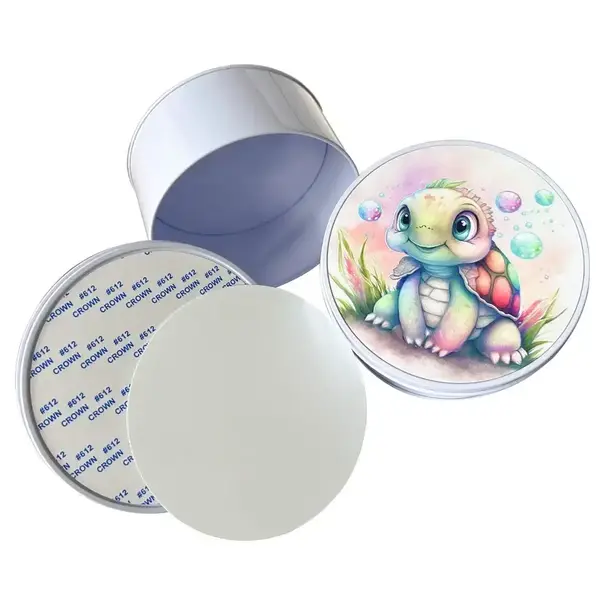 Subli-Print | Subli Round Metal Tin off-white
