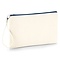 Westford Mill | Canvas Wristlet - Natural/Navy