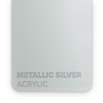 Flux | Acrylic Metallic Silver 3mm (21x30 cm)