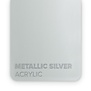 Acrylic Metallic Silver 3mm