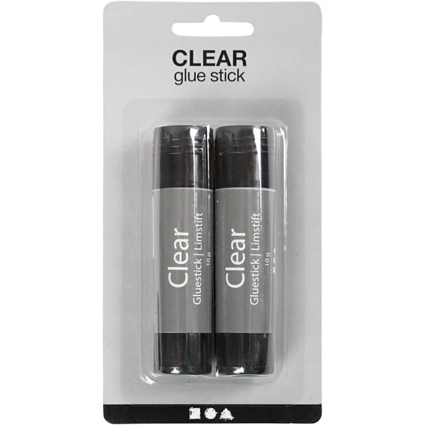 Creativ Company | Transparante lijmstift - set van 2