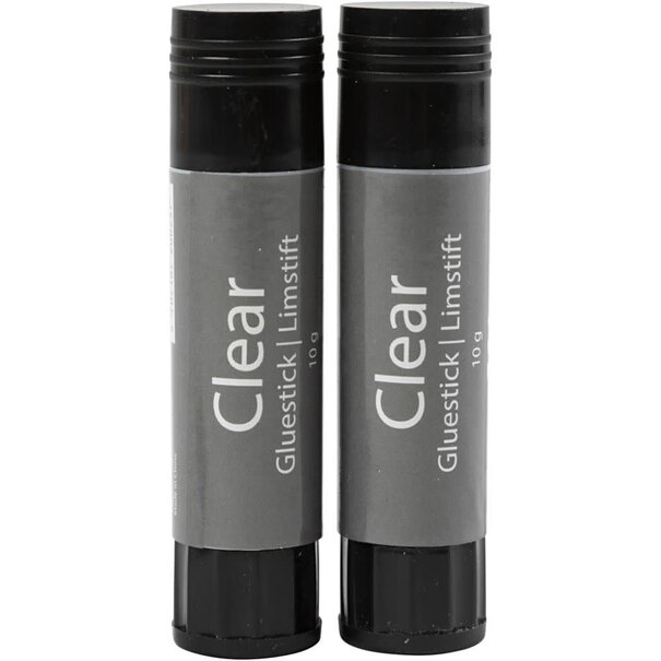 Creativ Company | Transparante lijmstift - set van 2
