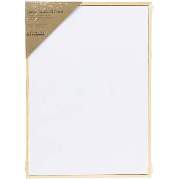 Canvas paneel met lijst 21x29,7 cm