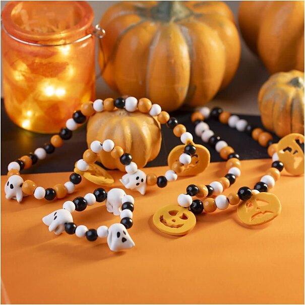 Creativ Company | Mini Hobbyset Halloween-Sieraden – Boetseren (Pompoen & Spookje)