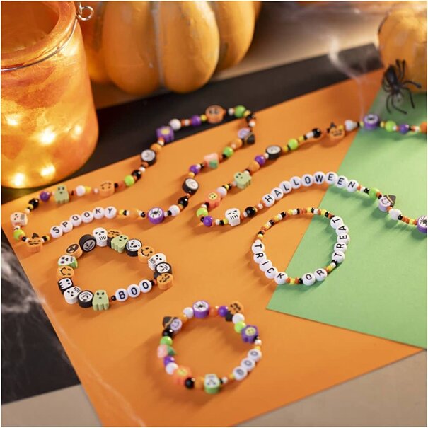 Creativ Company | Mini Hobbyset Halloween-sieraden – Met Letterkralen