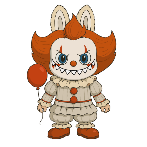 Feeërieke | Textieltransfer DTF "PENNYWISE x Labubu"