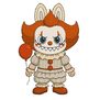 Textieltransfer DTF "PENNYWISE x Labubu"