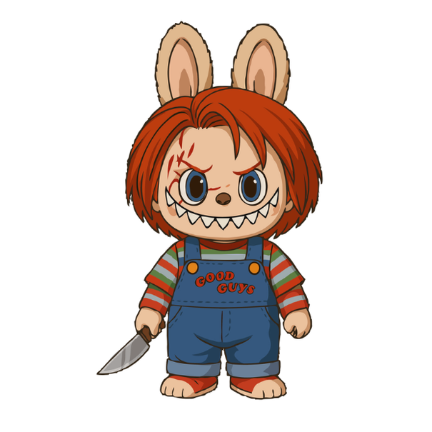 Feeërieke | Textieltransfer DTF "CHUCKY X Labubu"