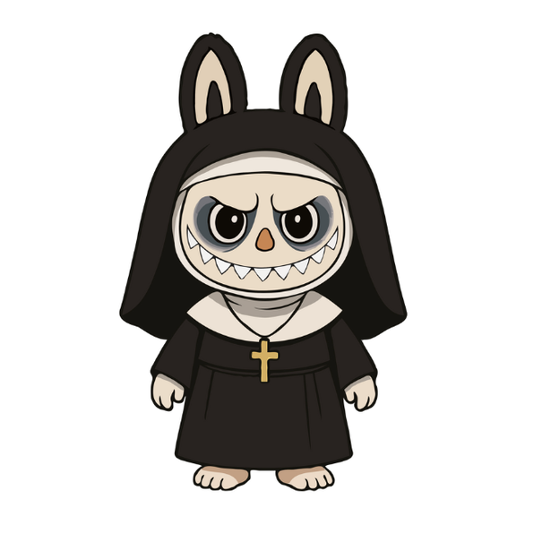 Feeërieke | Textieltransfer DTF "VALAK THE NUN X Labubu"