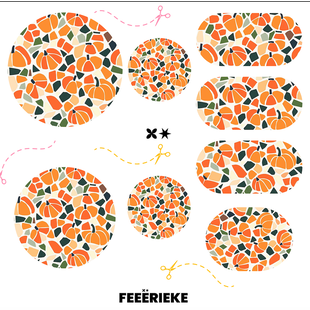 Jesmonite Inlay - Pumpkin Mosaic