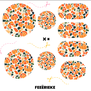 Jesmonite Inlay - Pumpkin Mosaic