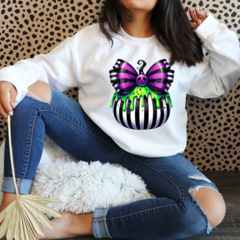 Feeërieke | Textieltransfer DTF "Neon Pumpkin Bow"