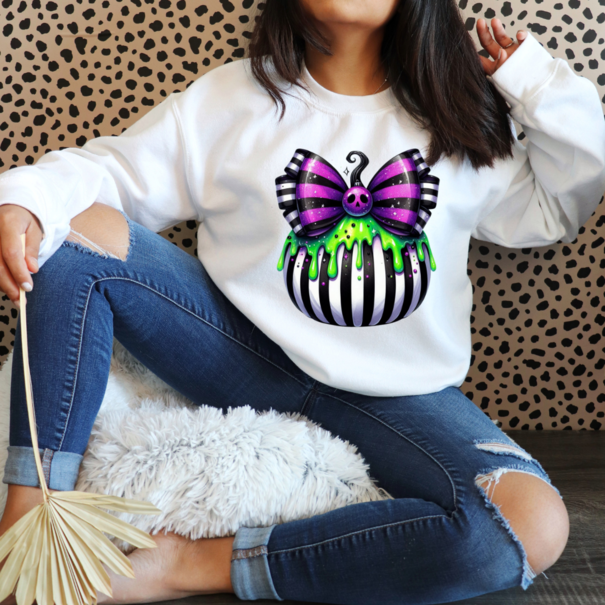 Feeërieke | Textieltransfer DTF "Neon Pumpkin Bow"