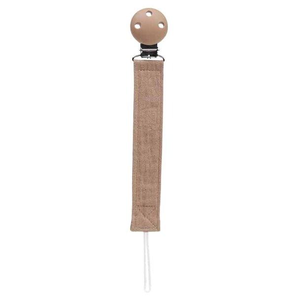 Funnies Speenkoord met clip -  Caramel