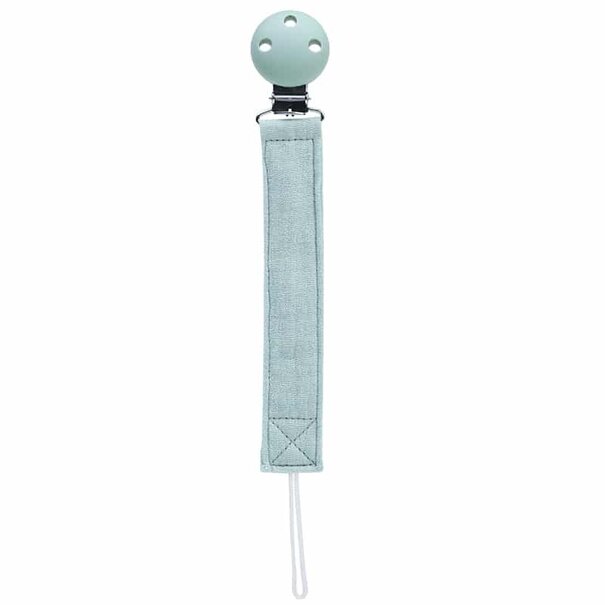 Funnies Speenkoord met clip - Stone Green