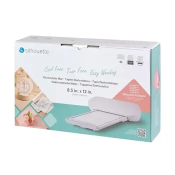 Silhouette | Portrait Electrostatic Mat - White