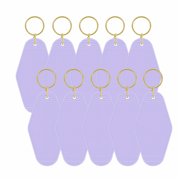 TeckwrapCraft | Motel Keychains Blanks - Lavender (10pcs)