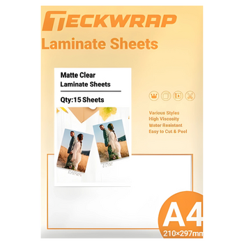 TeckwrapCraft | Matte Clear Laminate Sheets TeckwrapCraft