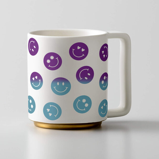 Cricut | Color-Changing Vinyl Permanent Heat-Activated Purple - Turquoise (1 sheet)
