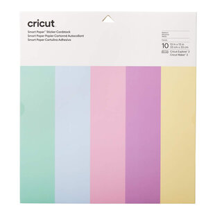 Cricut Smart Sticker Cardstock 33x33cm Pastels (10st)