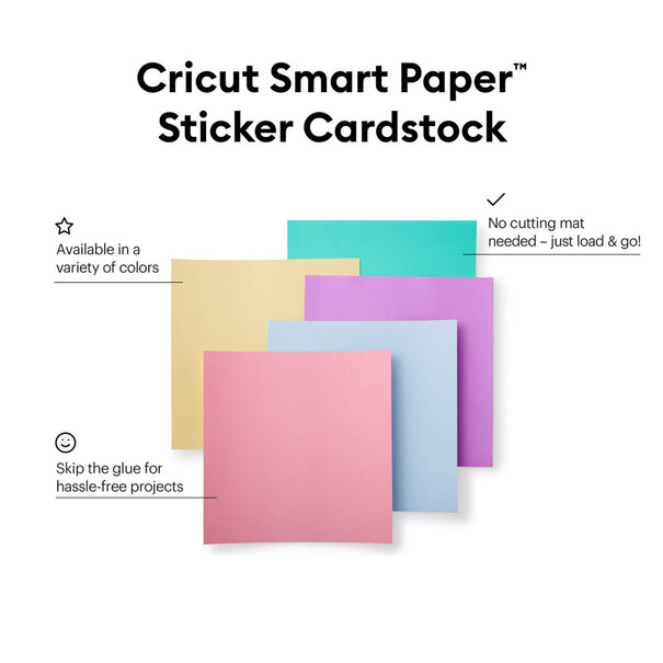 Cricut | Cricut Smart Sticker Cardstock 33x33cm Pastels (10st)