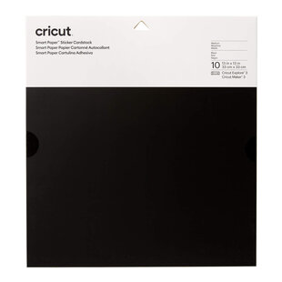 Cricut Smart Sticker Cardstock 33x33cm Black (10st)