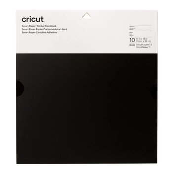 Cricut | Cricut Smart Sticker Cardstock 33x33cm Black (10st)