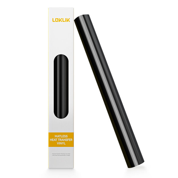 Loklik | LOKLiK Matless Heat Transfer Vinyl - Glossy Black - 33 x 150 cm