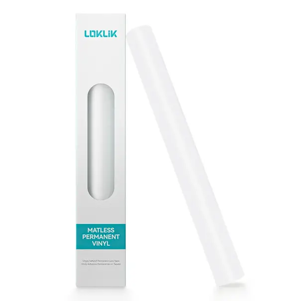 Loklik | LOKLiK Matless Permanent Adhesive Vinyl - Matte White - 33 x 305 cm