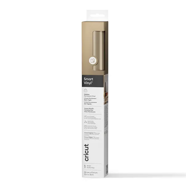 Cricut | Smart Vinyl Permanent – Mat Champagne (33 × 91 cm)