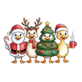 Textieltransfer DTF "Christmas Goose"