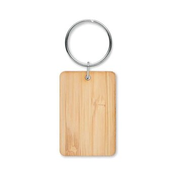 Rechthoekige Sleutelhanger Bamboe