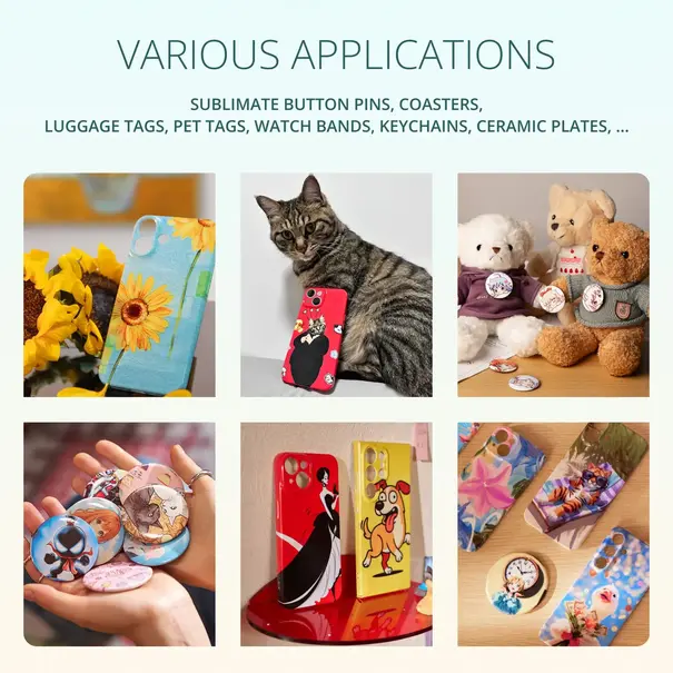 Loklik | LOKLiK Phone Case Heat Press - Daisy White