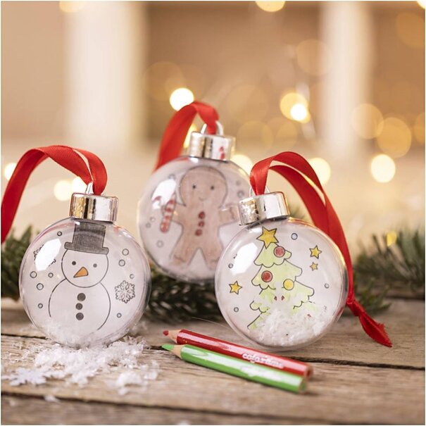 Creativ Company | Mini Set Kerstballen - Tekening