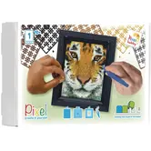 Pixel geschenkverpakking - Tijger