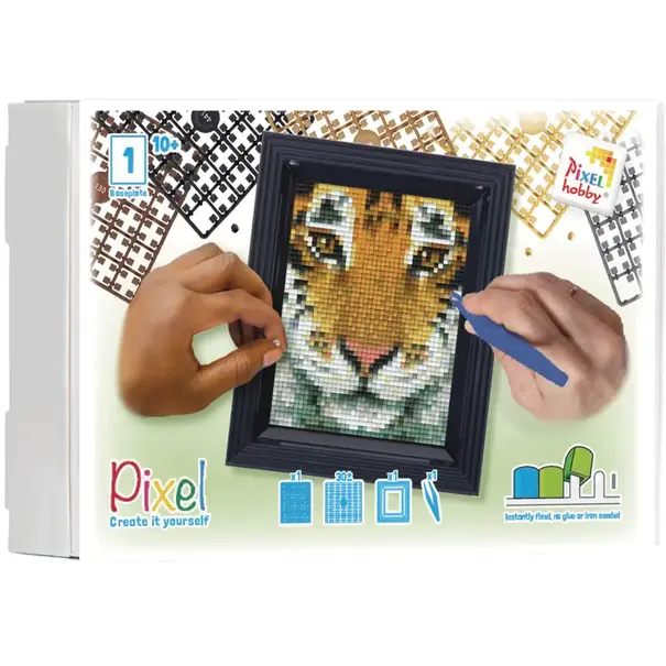 Pixelhobby | Pixel geschenkverpakking - Tijger