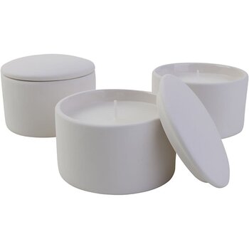 Keramische kom inclusief kaars (1s()