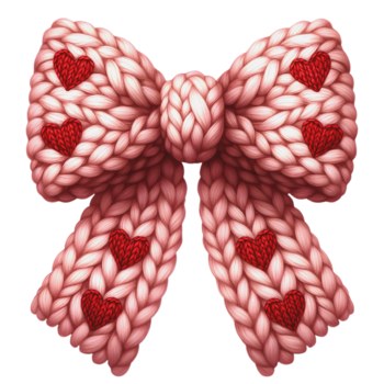 Feeërieke | Textieltransfer DTF "Sweetheart Yarn Bow"