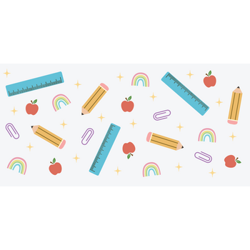 Feeërieke | UV DTF Sticker Wrap - School Stuff