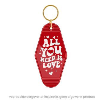 TeckwrapCraft | Motel Keychains Blanks - Red (10pcs) TeckwrapCraft