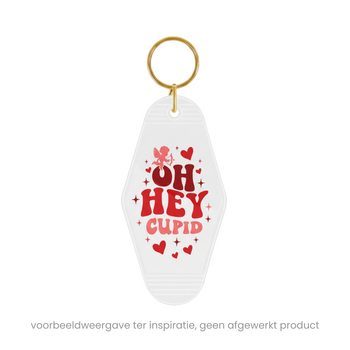 TeckwrapCraft | Motel Keychains Blanks - White (10 pcs) TeckwrapCraft