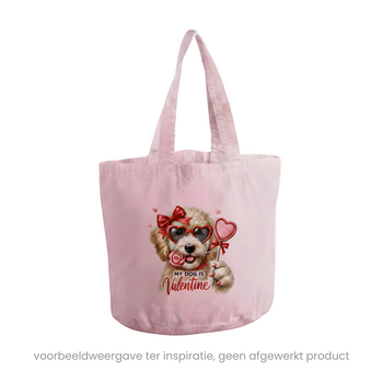 Feeërieke | Textieltransfer DTF "My dog is valentine"