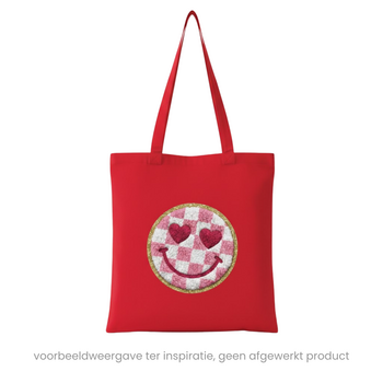 Feeërieke | Textieltransfer DTF "Fluffy Smile in Gold"