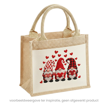 Feeërieke | Textieltransfer DTF "Yarn Gnome Sweethearts"