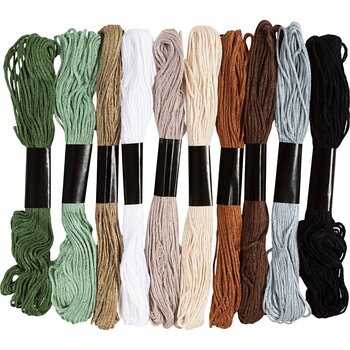 Creativ Company | Borduurgaren  -  Natuurlijke kleuren