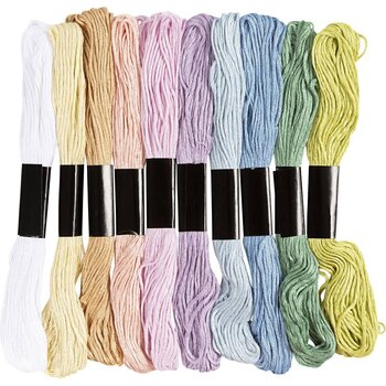 Creativ Company | Borduurgaren - Pastelkleuren